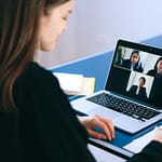 people on a video call